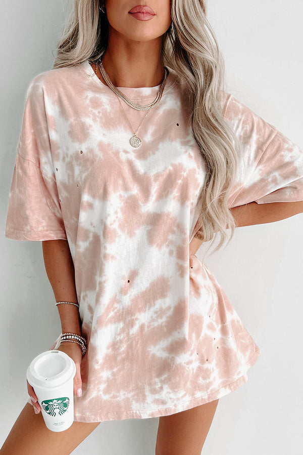 Pink Tie-dye Top