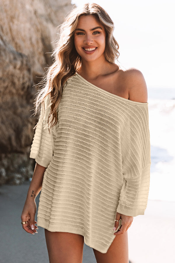 Tan Drop Shoulder Shirt