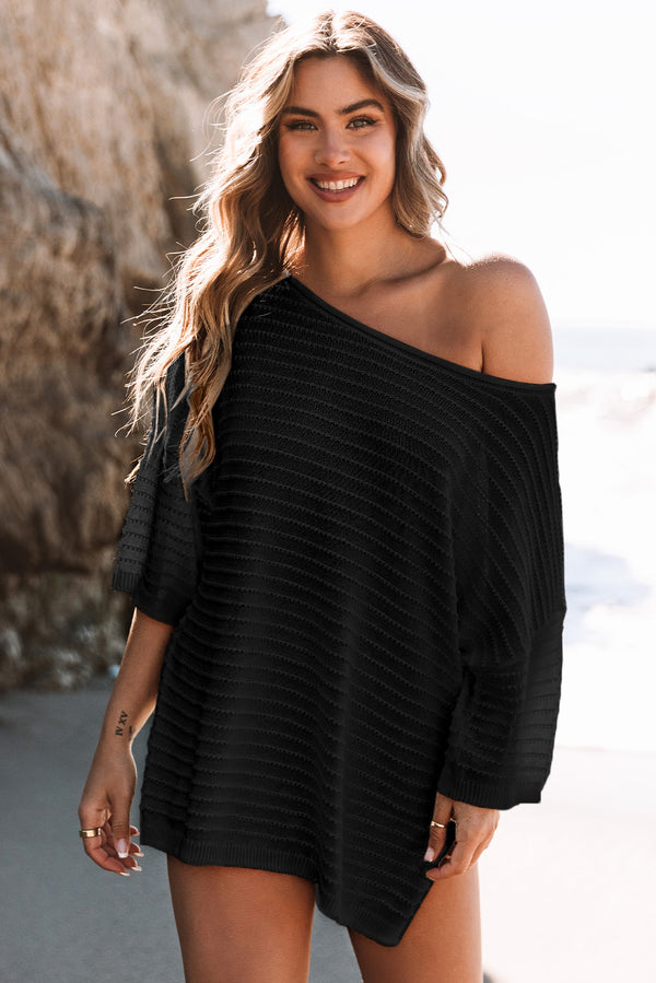 Black Drop Shoulder Shirt