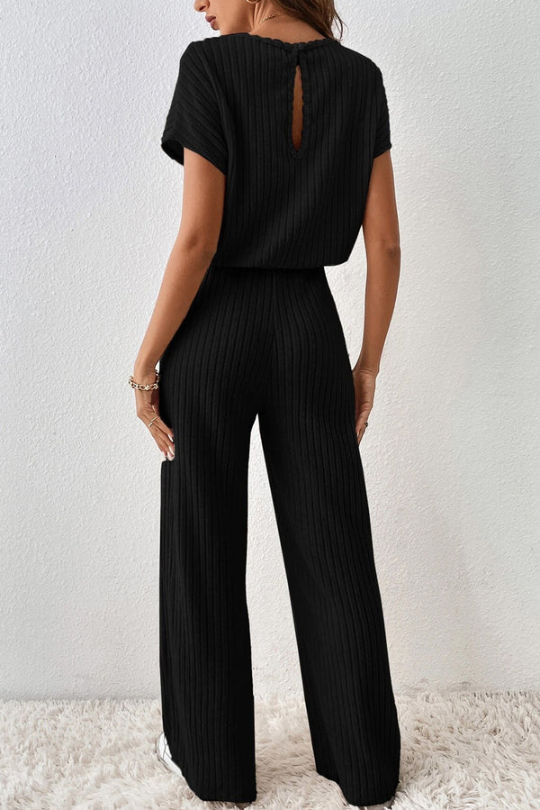 Black Wide Leg Jumpsuit