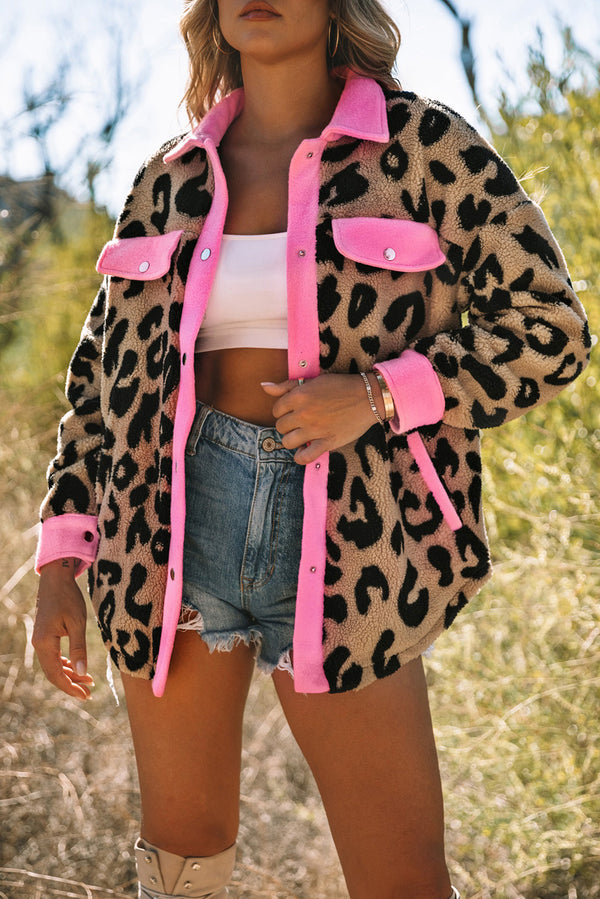 Leopard Teddy Shacket