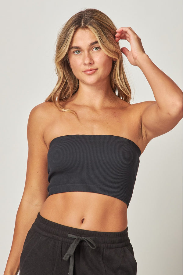 Black Stretchy Tube Top