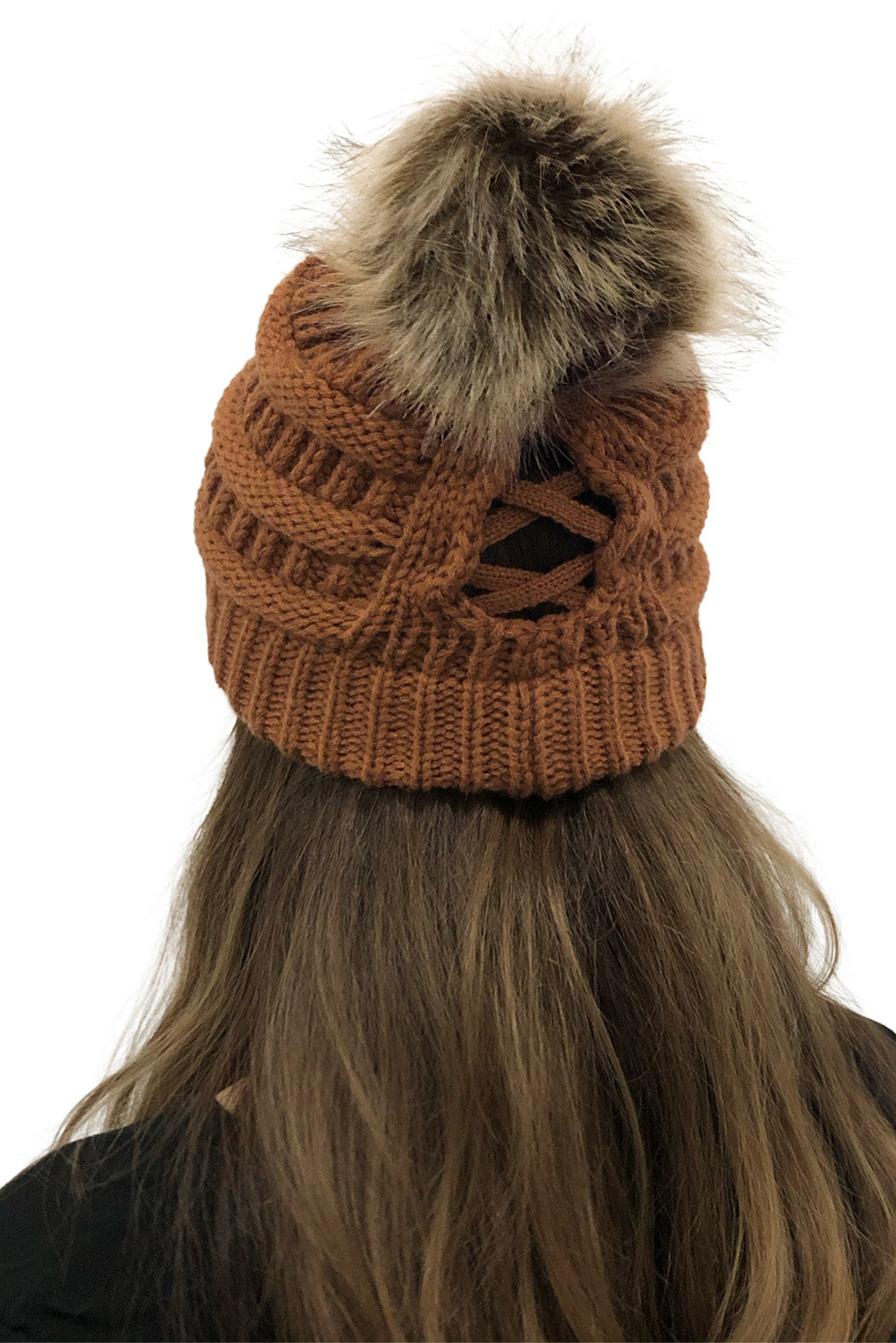 Brown Knit Beanie